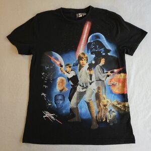 H&M Black Star Wars Graphic Tee HAL3
